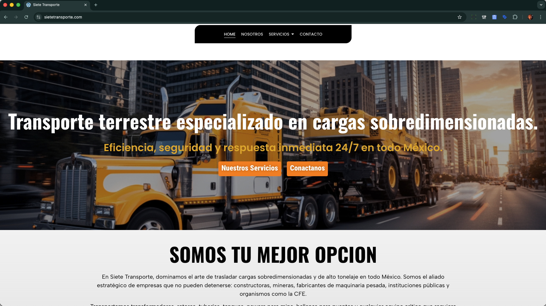 La Ruta de la Excelencia: Cómo SIETE TRANSPORTE Consolidó su Autoridad Digital en el Sector Logístico